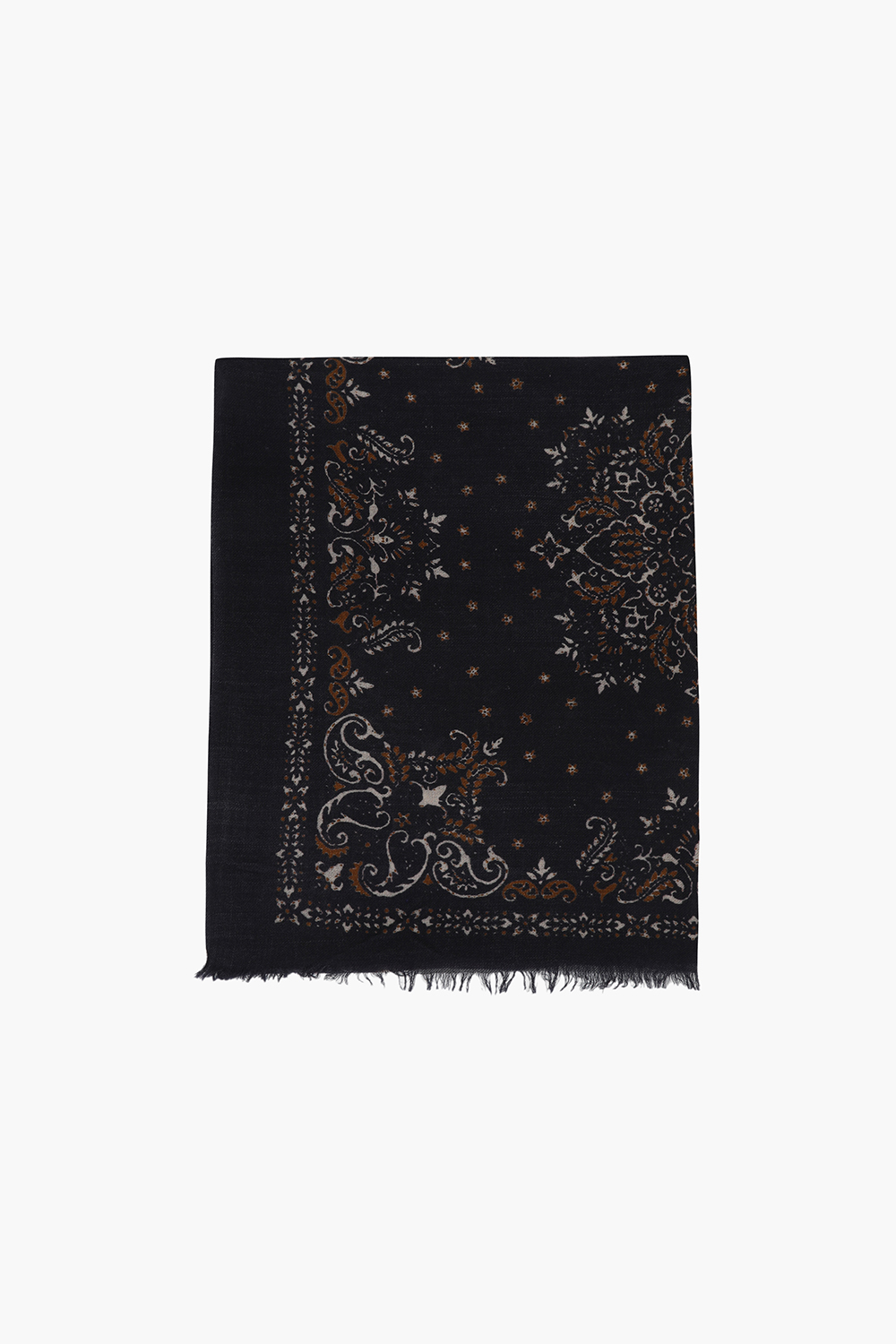 울 다마스크 패턴 스카프 BED341001